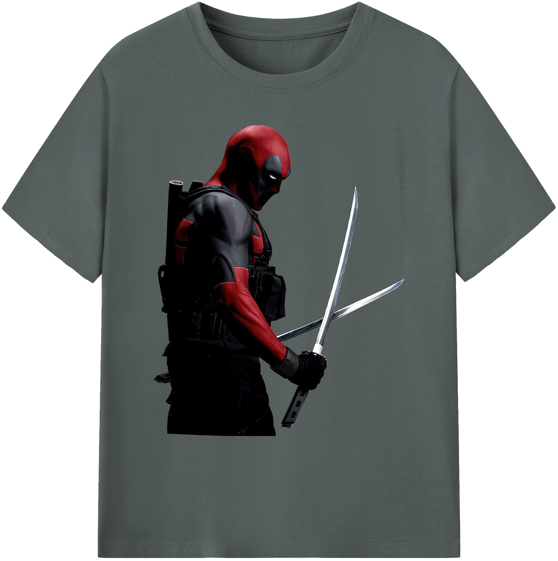 （画像用） Deadpool デッドプール 綿100％ メンズ半袖Tシャツ｜肌触りやわらか＆通気性